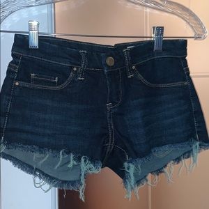 BLANKNYC Low-rise Dark Wash Denim Shorts
